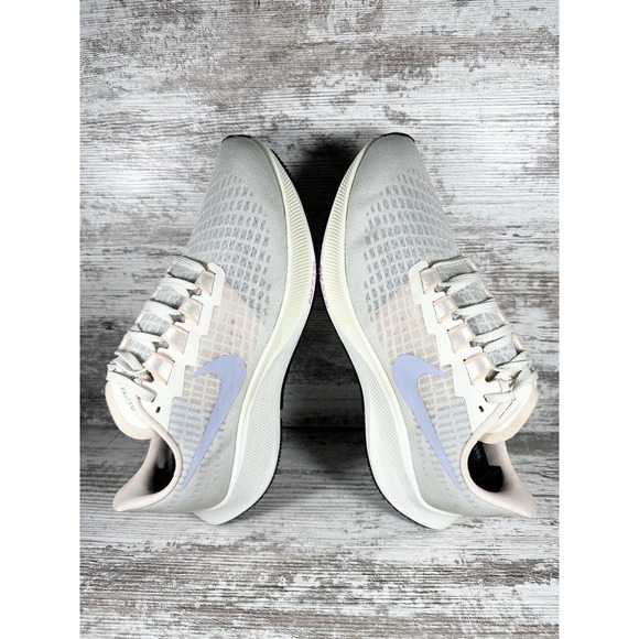 Womens Nike Air Zoom Pegasus 37 Ivory/Ghost Pink/Barely Volt Running Shoes Sz 9 - Picture 6 of 9
